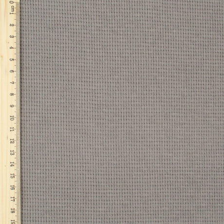 Waffeljersey in Taupe mit Lineal