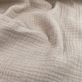 Musselin Stoff in Beige Ideal für luftige Sommerkleidung, Decken und stilvolle Accessoires. Weich, leicht & vielseitig!