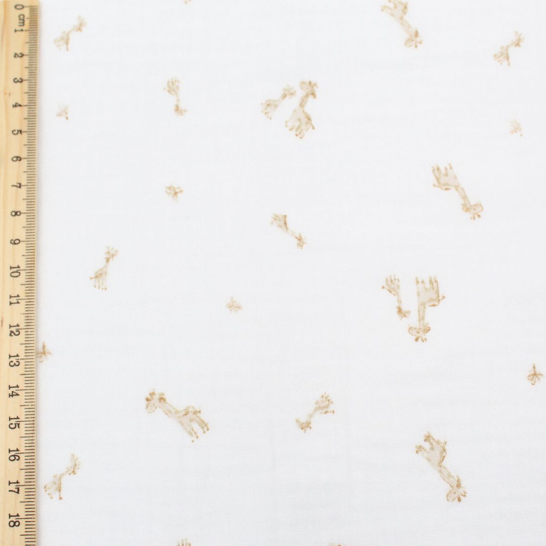 Musselinstoff Giraffen