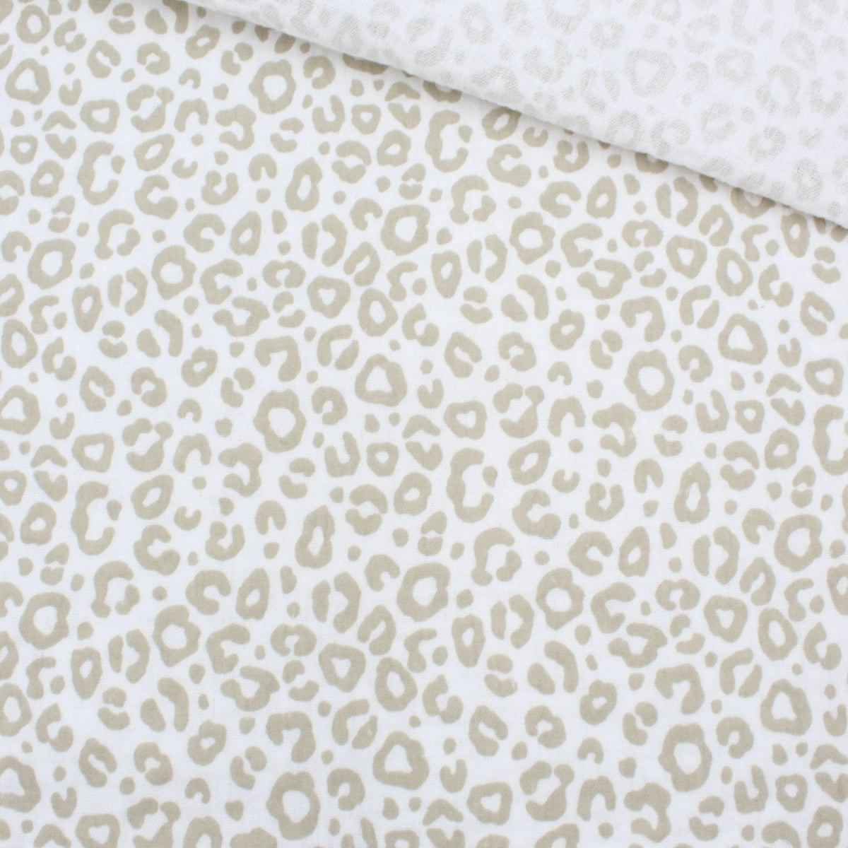 Musselinstoff mini Leoparden