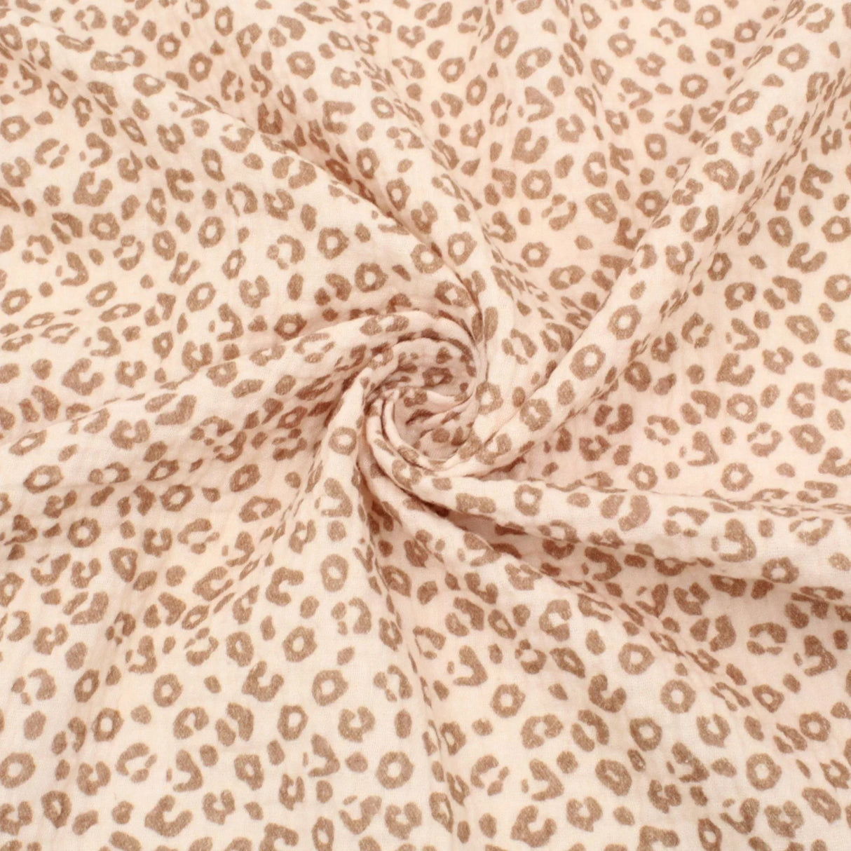 Musselin Stoff Leopardenmuster