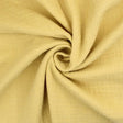 Weicher Musselin Stoff in Soft Yellow mit typischer Crinkle-Struktur