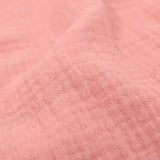 Musselin in Korallenrosa – ideal für Kleidung und Babytücher