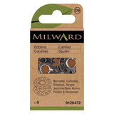 Milward Nähmaschinenspulen aus Metall 11,8mm in 9er Packung, kompatibel mit Spulenkapsel Typ 15K, robuste Ersatzspulen für Nähmaschine