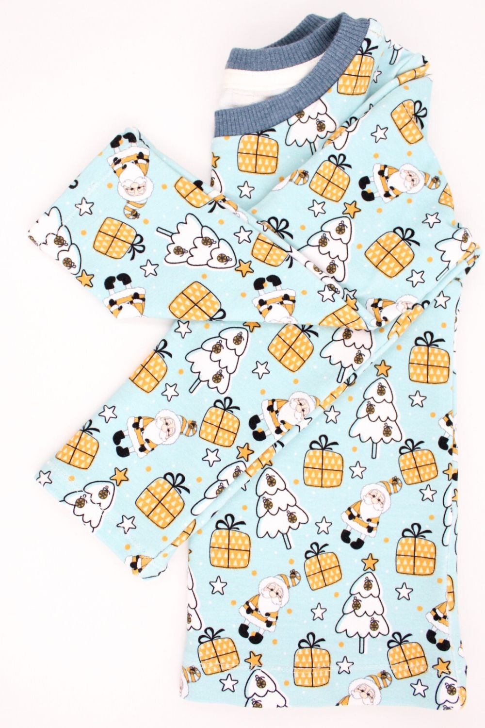 French Terry Weihnachtsmann und Geschenke