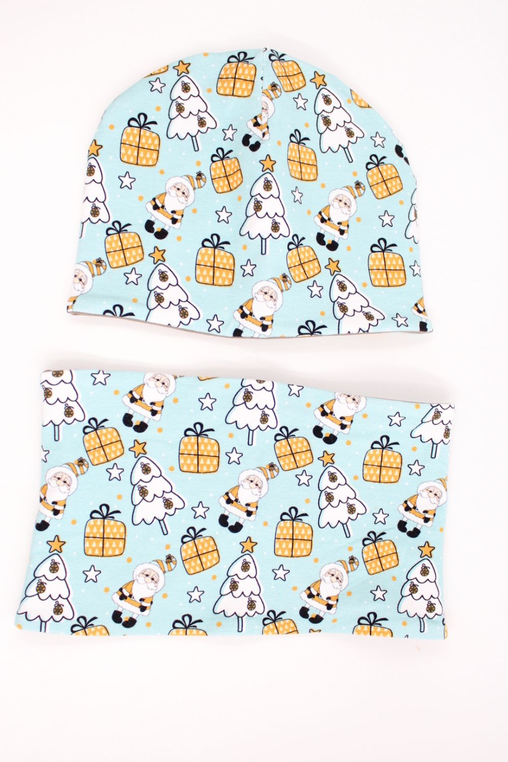 French Terry Weihnachtsmann und Geschenke