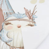 Panel aus Canvas – Eule und Zelt | 38x29 cm