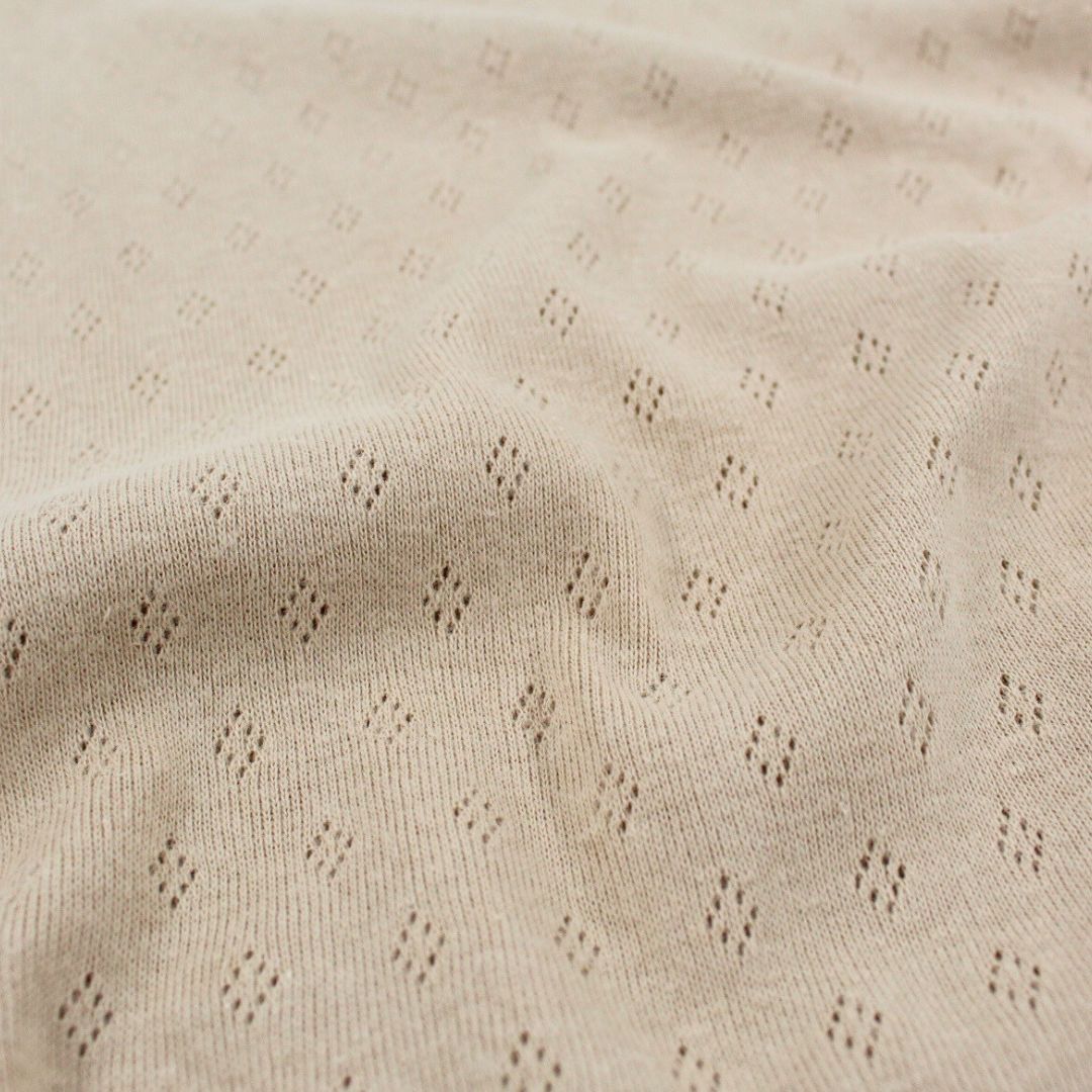 Atmungsaktiver Baumwollstoff Pointoille für DIY Nähprojekte