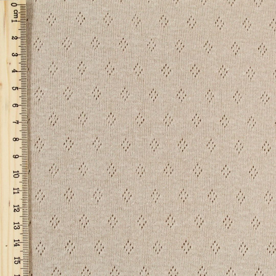 Feinstrick Jersey Stoff für Kinder- und Babykleidung in Sand