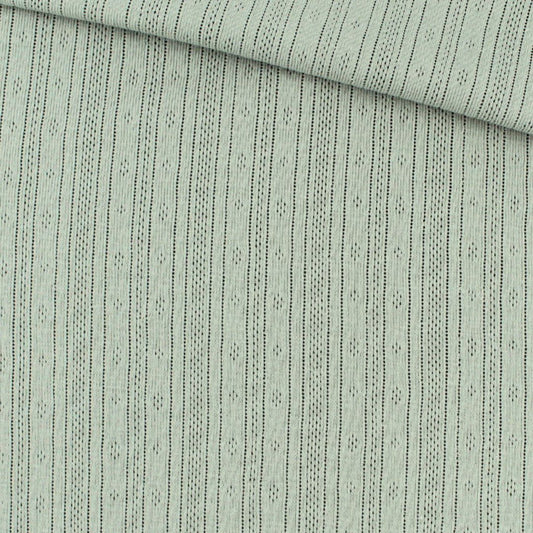 Pointoille Jersey in Grün