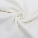 Detailaufnahme von schmal geripptem Rib Jersey Stoff in Ecru