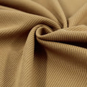 Detailansicht Ribjersey in Karamellbraun - elastischer Jerseystoff