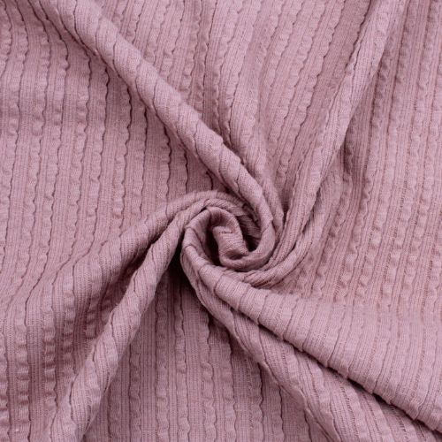 Rib Jacquard Stoff Uni