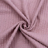 Rib Jacquard Stoff Uni