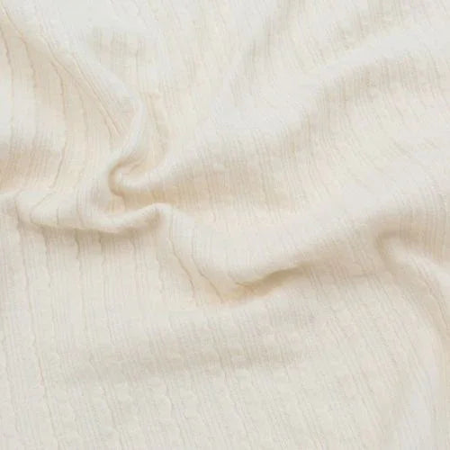 Rib Jacquard Stoff Uni