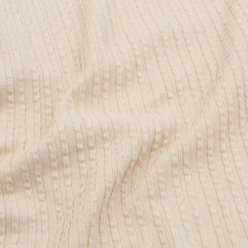 Rib Jacquard Stoff Uni