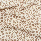 Rippstrick Jersey Stoff Leopardenmuster