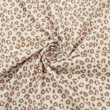 Rippstrick Jersey Stoff Leopardenmuster