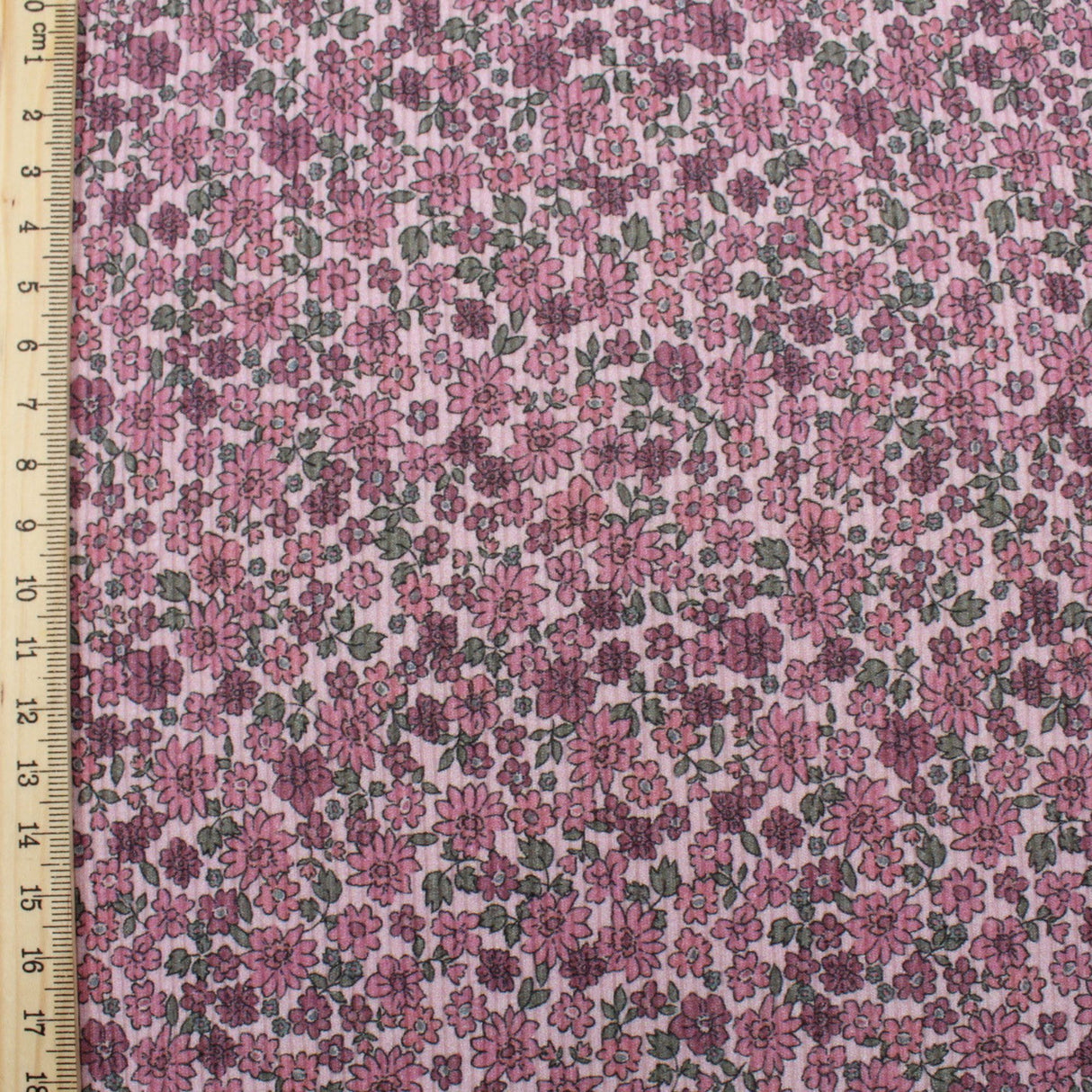Rippstrick Jersey Kleine Blumen | Soft Rosé