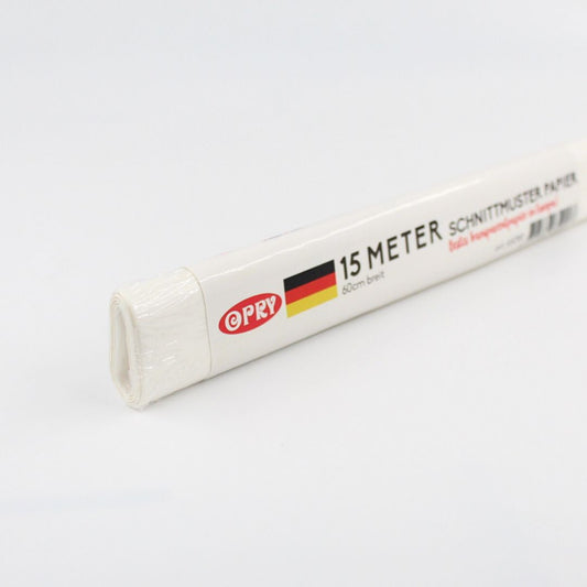 Opry Schnittmusterpapier Rolle 60 cm x 15 m – transparentes Schnittpapier