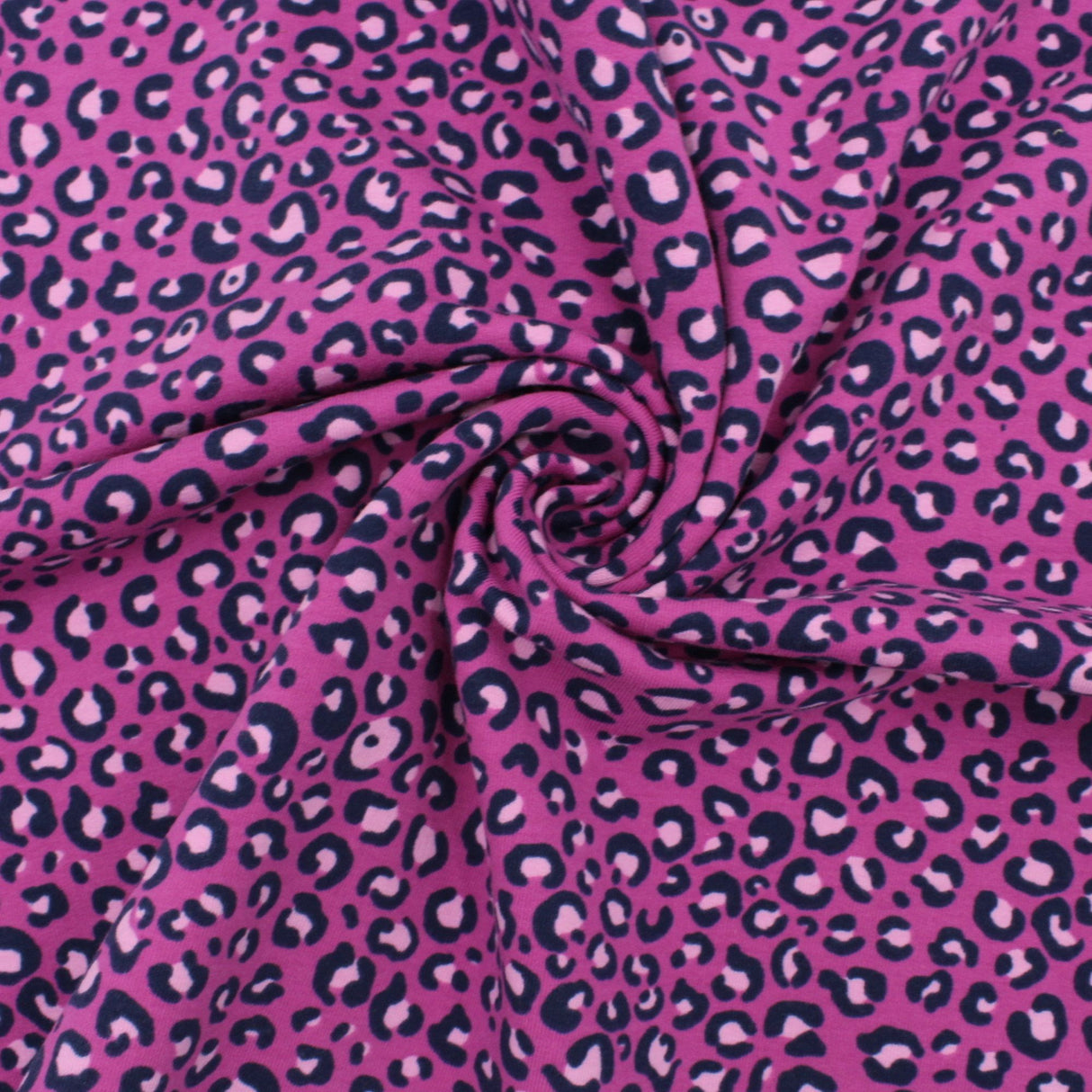 French Terry Leopardenmuster
