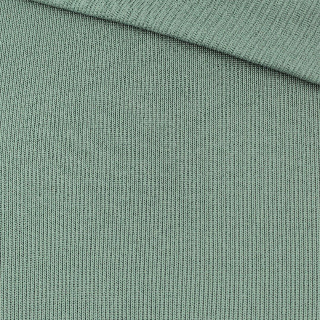 Weicher Baumwollstrickstoff Meterware zum Nähen | Grün