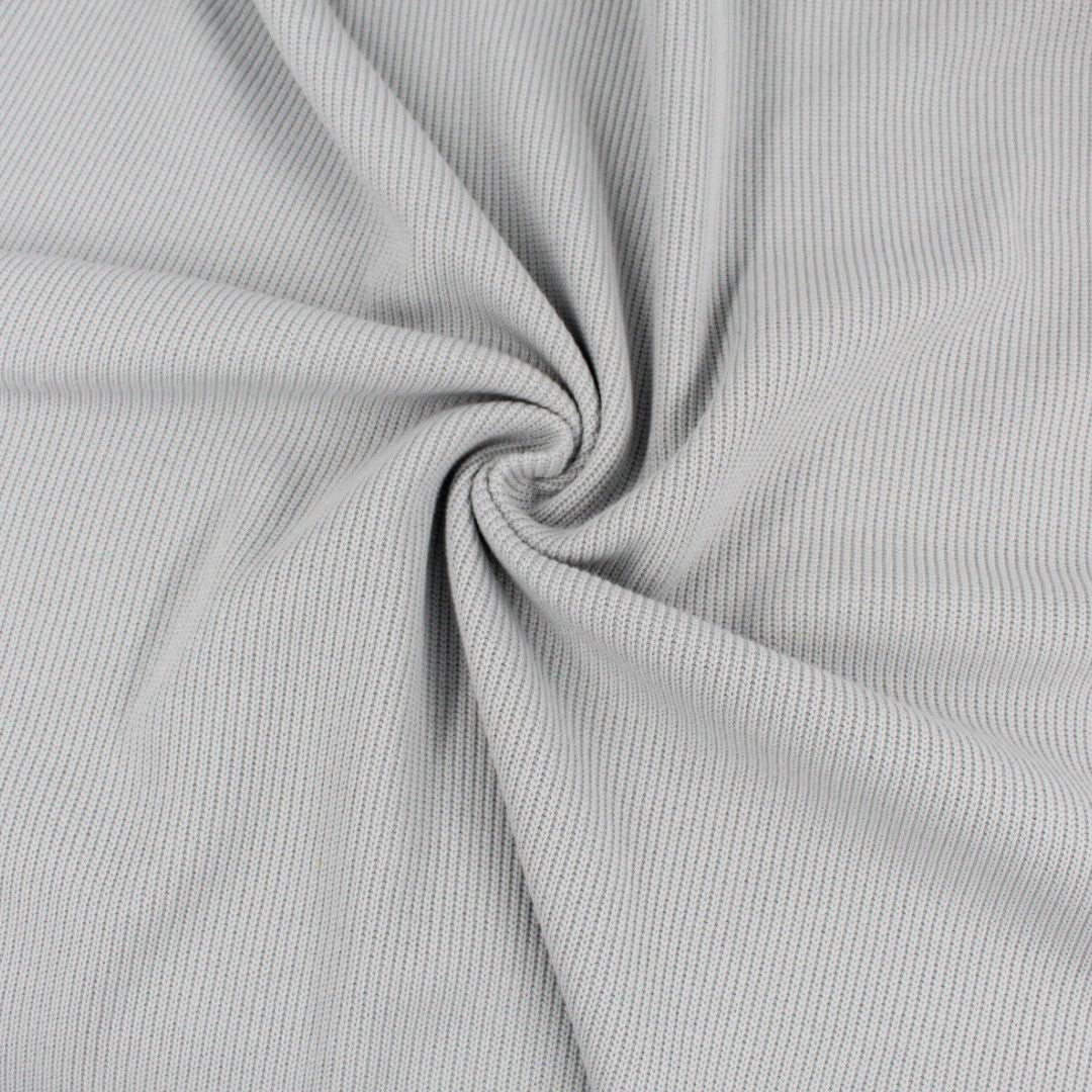 Strickstoff Meterware für Pullover, Kleider und Strickjacken | Hellgrau