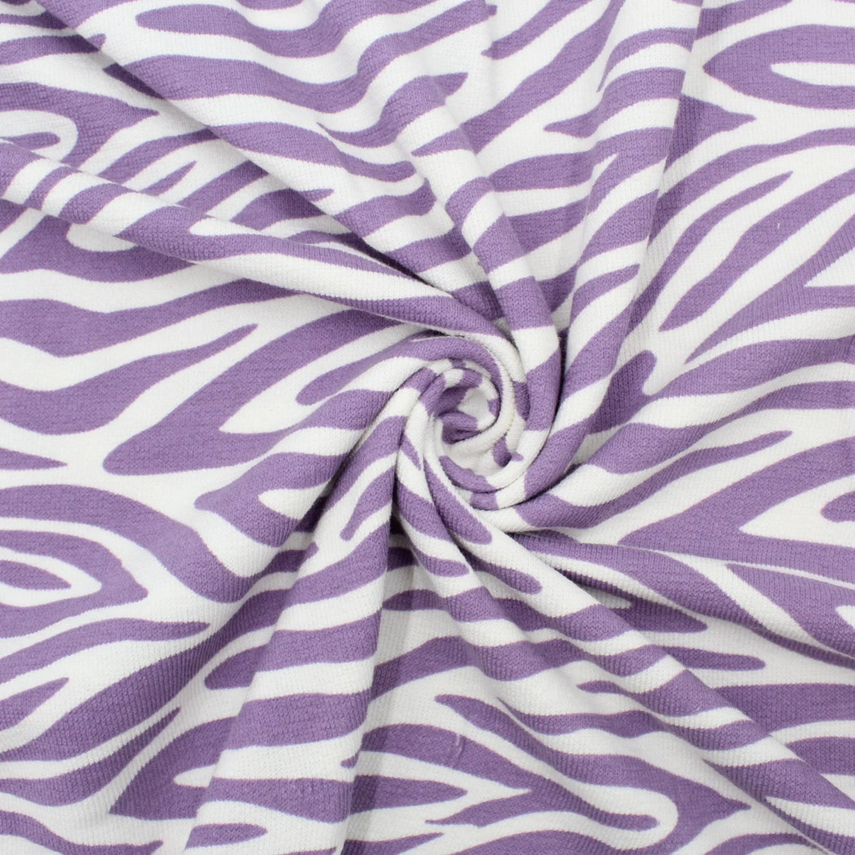 Terry Krepp Stoff Zebra