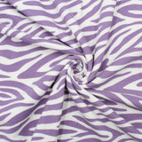 Terry Krepp Stoff Zebra