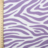 Terry Krepp Stoff Zebra