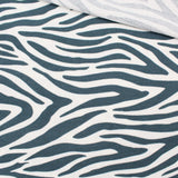 Terry Krepp Stoff Zebra