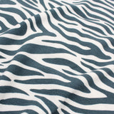 Terry Krepp Stoff Zebra