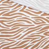 Terry Krepp Stoff Zebra