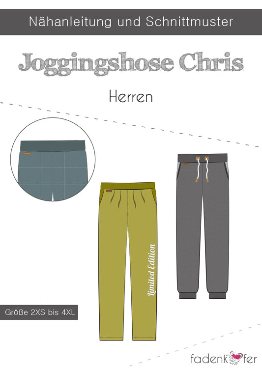 Schnittmuster Joggingshose Chris für Herren