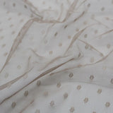 Tüll mit kleinen Punkten in Taupe – Perfekt für Ballettkleidung, Partykleider und Dekorationen 