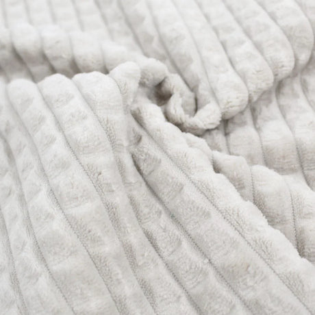 Weiche Cord-Optik des Velour Polsterstoffs in Sand