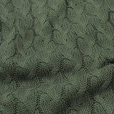 Baumwollstrickstoff mit Zopfmuster