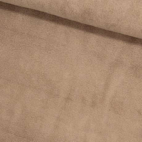 Hochwertiger, elastischer Fleece mit Antipilling-Effekt, ideal für Nähprojekte wie Sportbekleidung, Hausanzüge und wärmende Accessoires. Besonders weich und langlebig. Stoffball in Beige