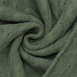 Baumwollstrickstoff mit Zopfmuster
