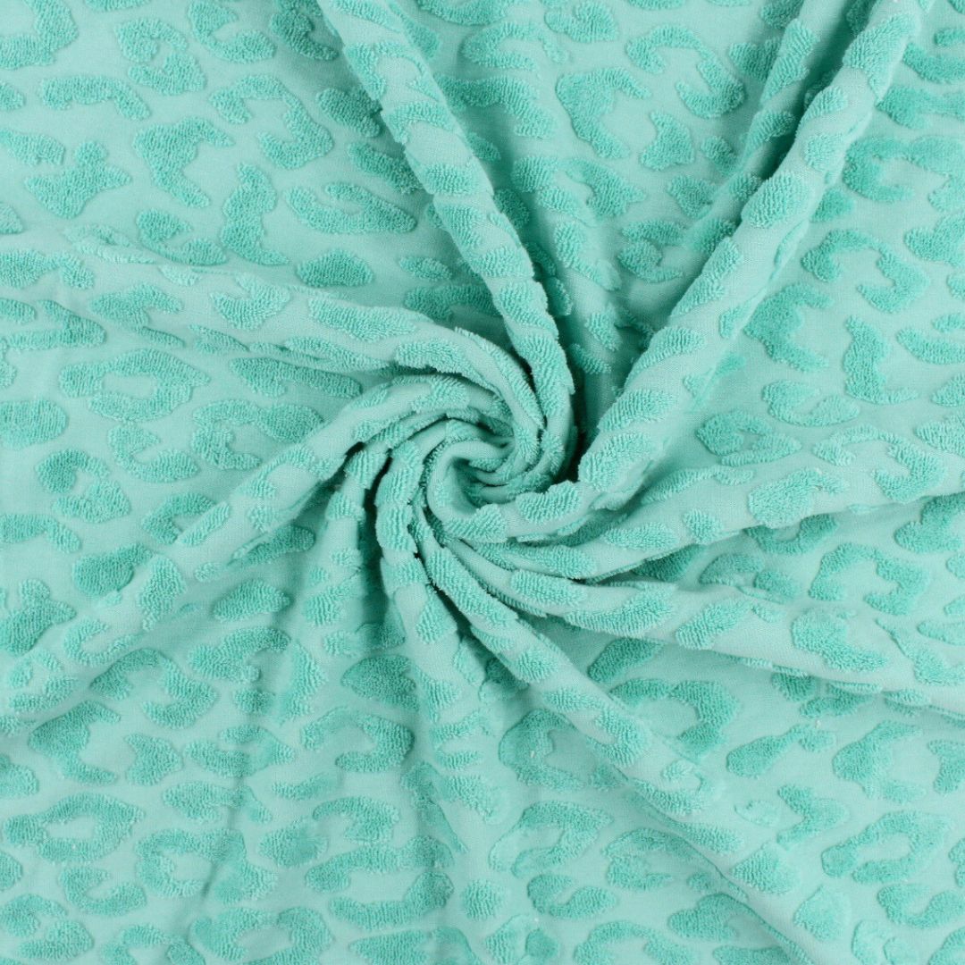 Baumwoll Jacquard Leopard - Stofftime