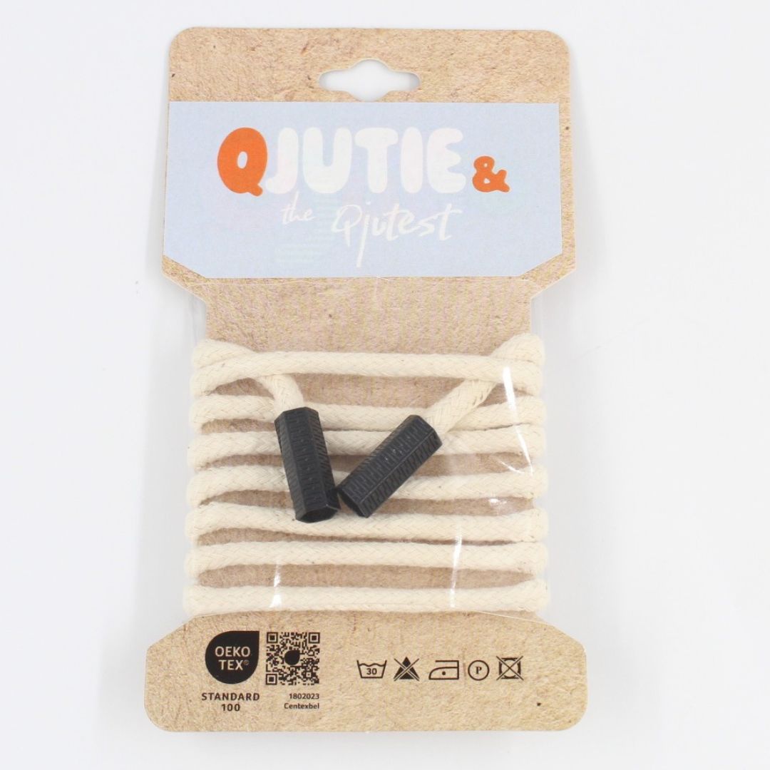 Baumwollkordel mit Endstücken | 5 mm - Stofftime