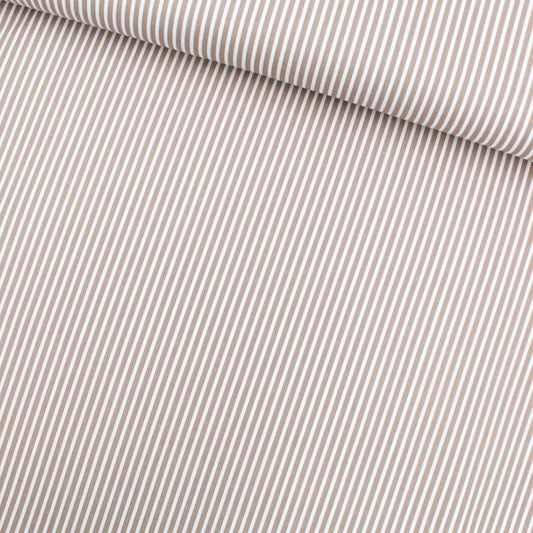 Baumwollpopeline mit Streifen - Stofftime