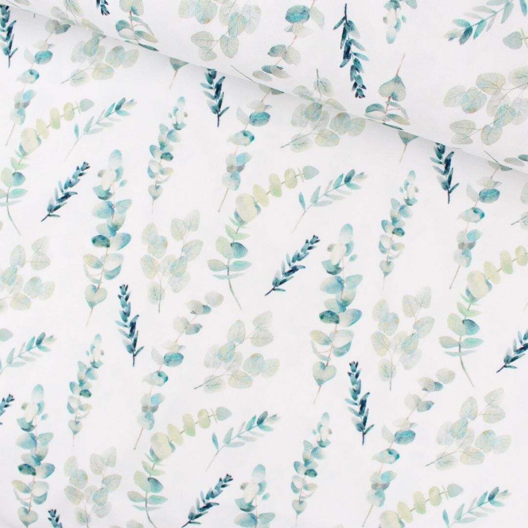 Baumwollstoff Eukalyptus - Stofftime