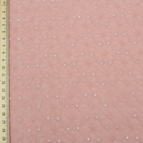 Baumwollstoff mit Stickerei - Stofftime