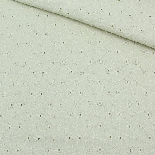 Baumwollstoff mit Stickerei - Stofftime