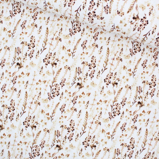 Baumwollstoff Trockenblumen - Stofftime