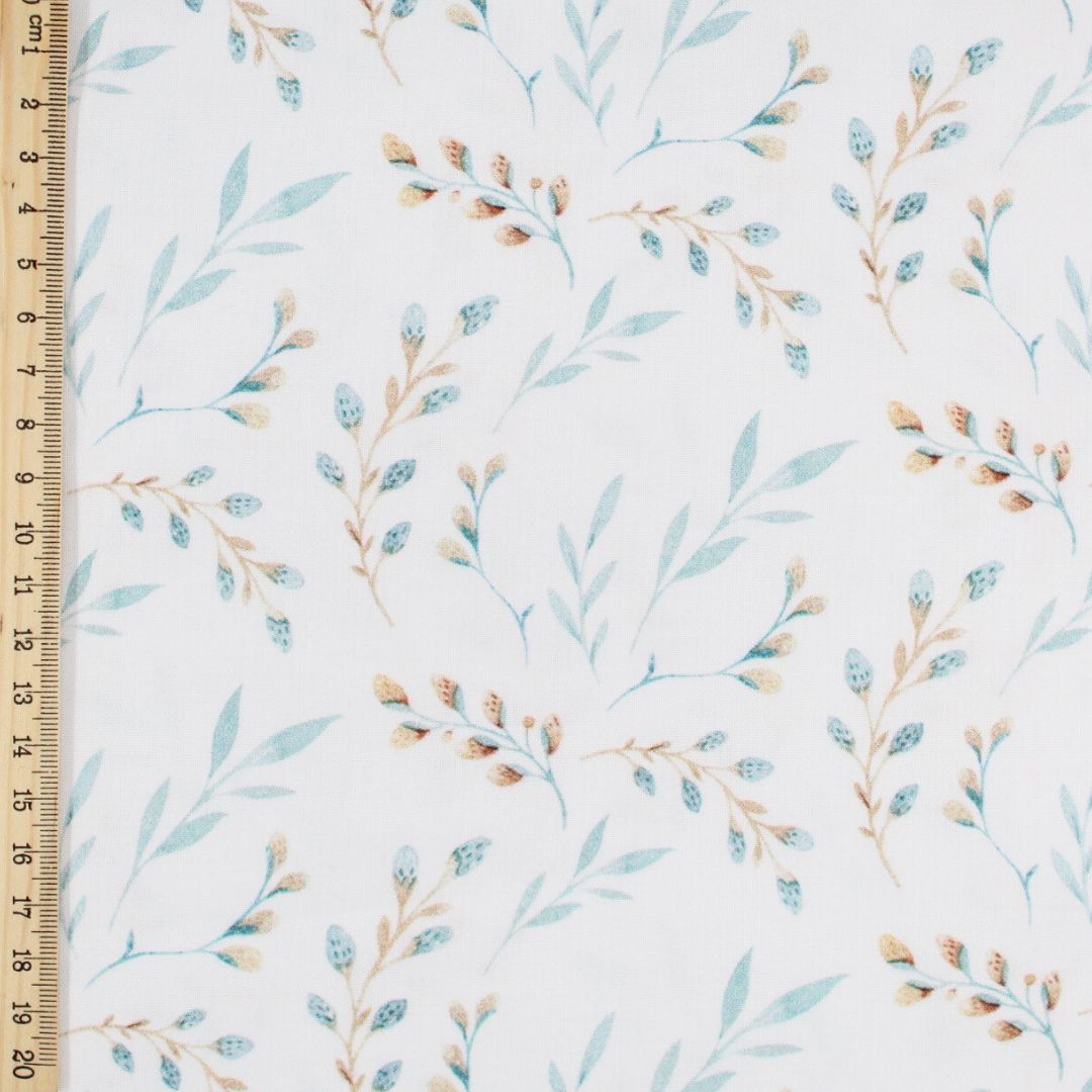 Baumwollstoff Weidenzweige - Stofftime