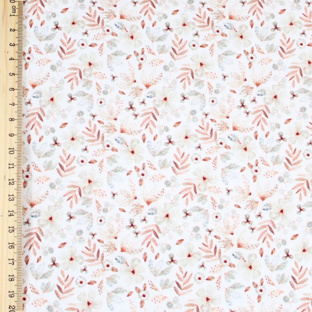 Baumwollstoff Zarte Blümchen - Stofftime