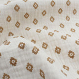 BIO Musselin Stoff Boho Rauten | Natur - Stofftime