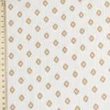 BIO Musselin Stoff Boho Rauten | Natur - Stofftime